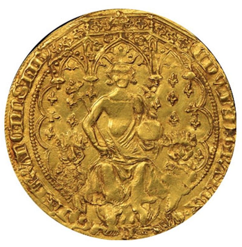 1344 Edward III Gold "Double Leopard" Florin