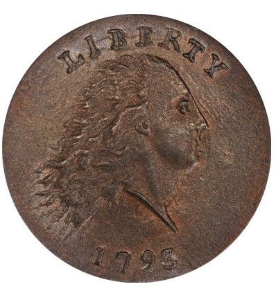1793 Chain Flowing Hair Cent