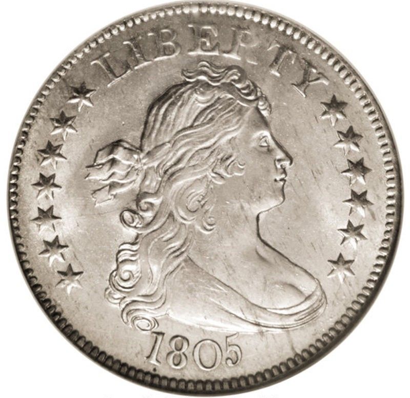 1805 B-2 Draped Bust Quarter