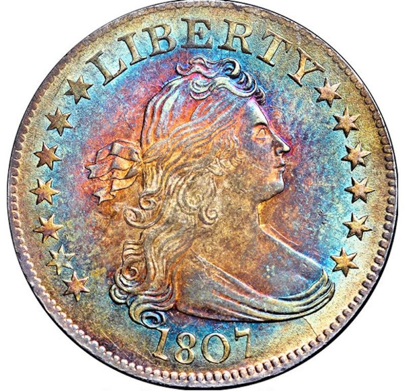 1807 B-2 Draped Bust Quarter