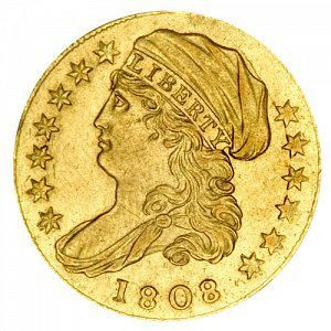 1808 Capped Bust Gold Quarter Eagle