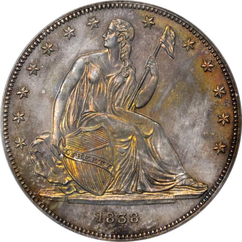 1839 Gobrecht Silver Dollar Jud-88 Restrike
