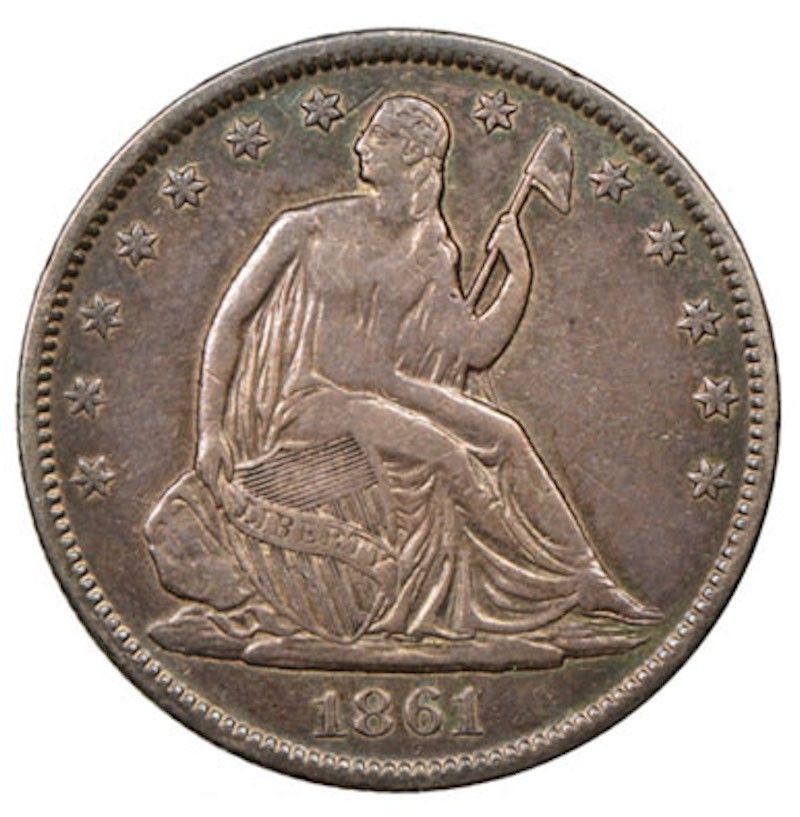 1861 Confederate States of America Half Dollar