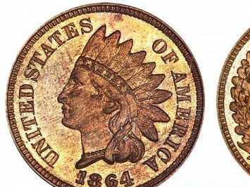 1864 Indian Head Coin