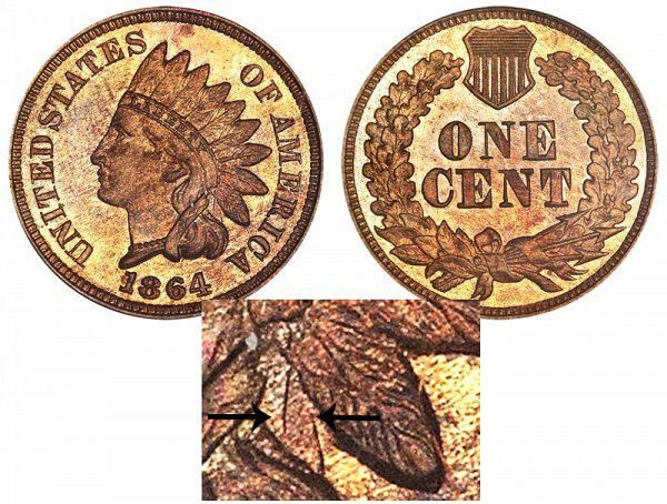 1864 one cent