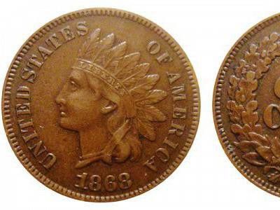 1868 indian cent valuable