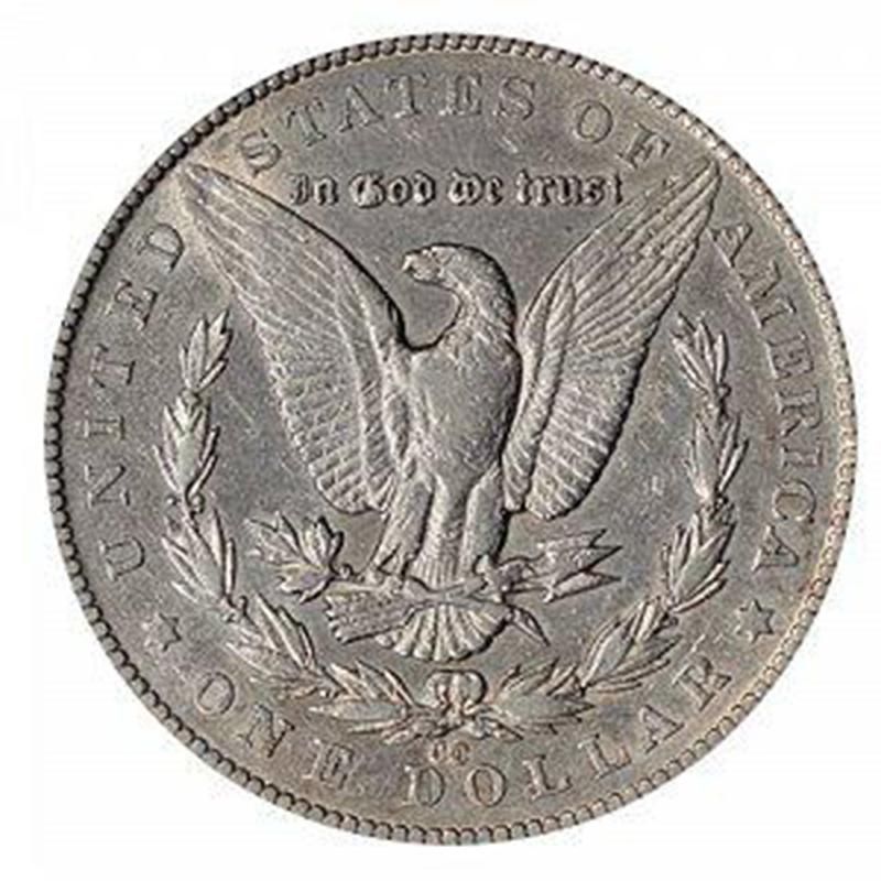 1879-CC over CC Morgan Silver Dollar back