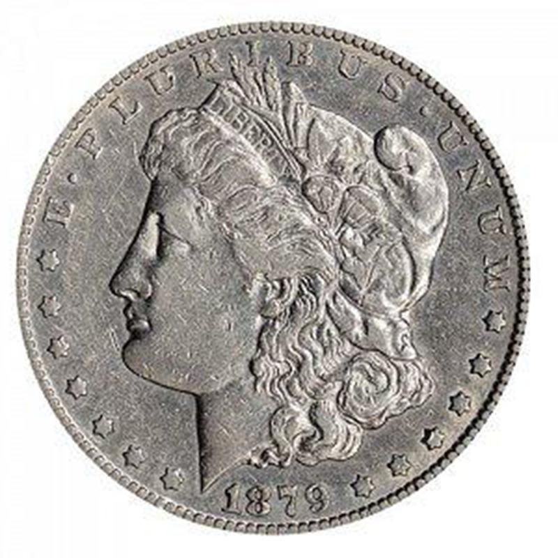 1879-CC over CC Morgan Silver Dollar front