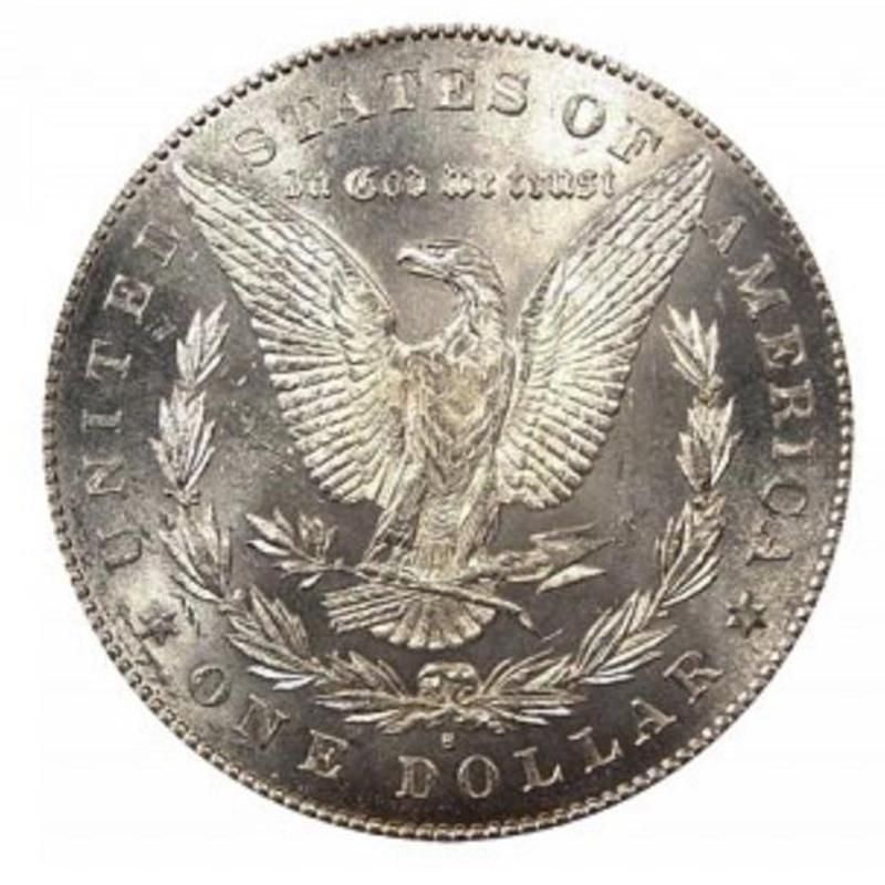 1879-S Morgan Silver Dollar Reverse of 1878 back
