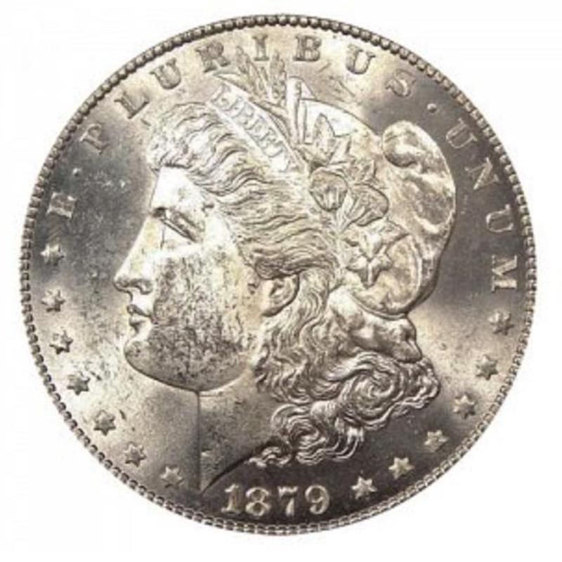 1879-S Morgan Silver Dollar Reverse of 1878 front