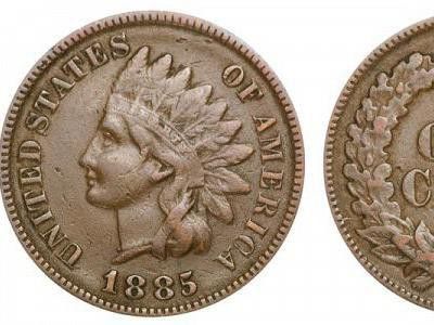 1885 Indian Head Penny with value