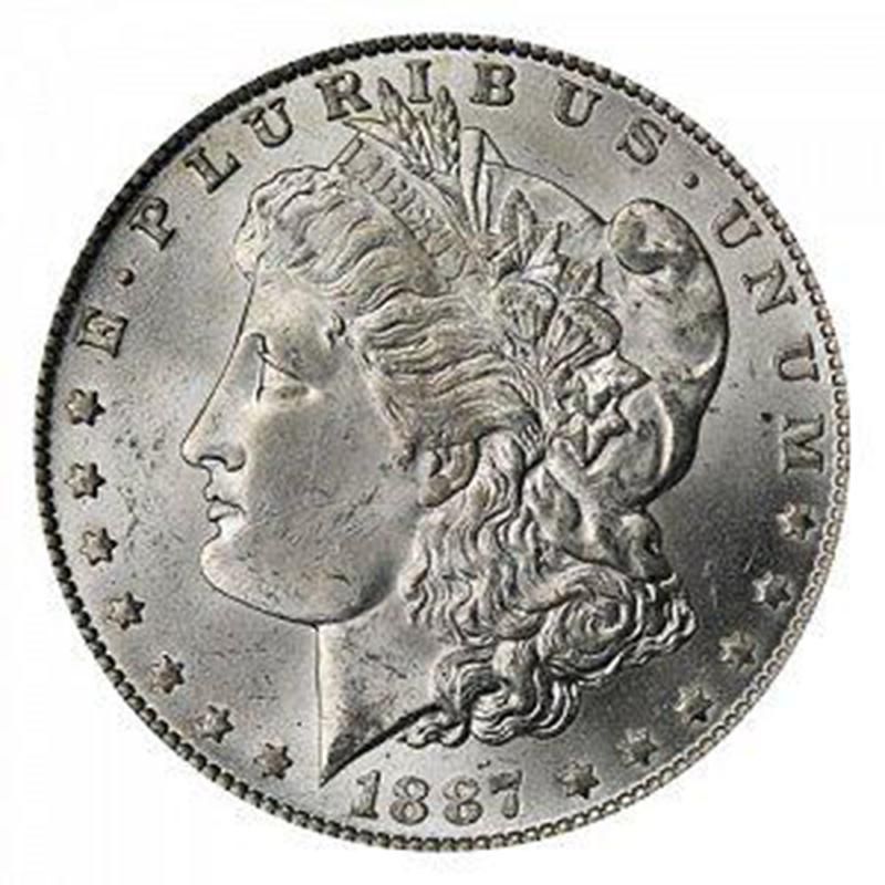 1887-O “7 over 6” Morgan Silver Dollar front