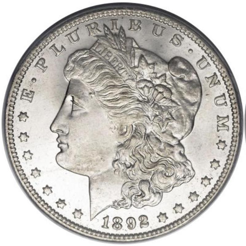 1892-O Morgan Silver Dollar front