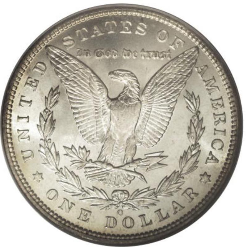 1894-O Morgan Silver Dollar back