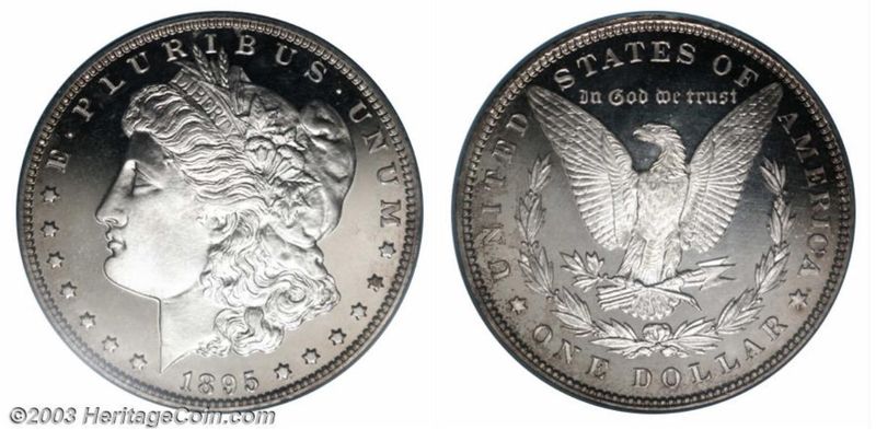 1895 Morgan Silver Dollar Proof