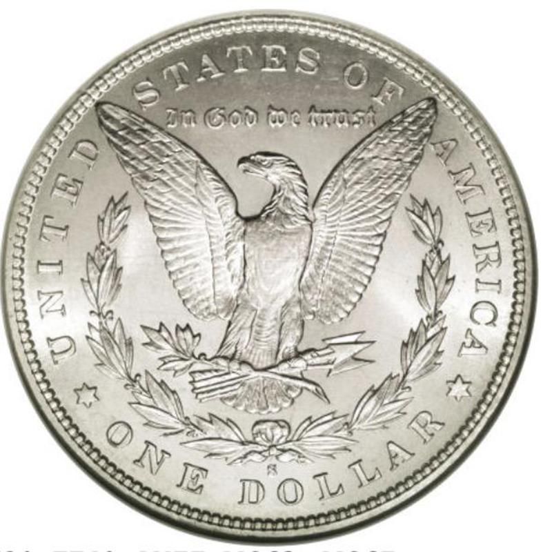 1896-S Morgan Silver Dollar front