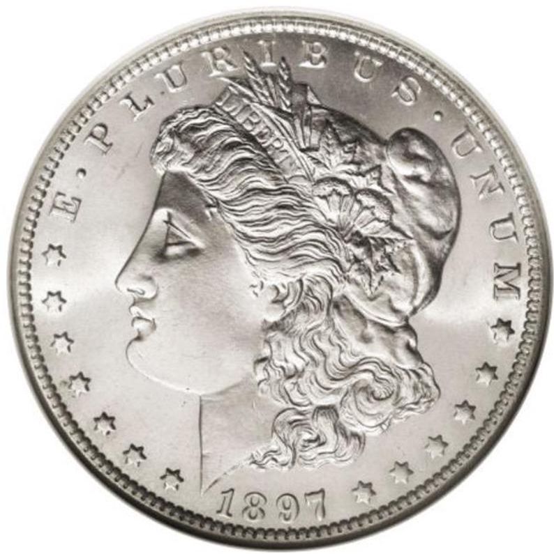1897-O Morgan Silver Dollar front