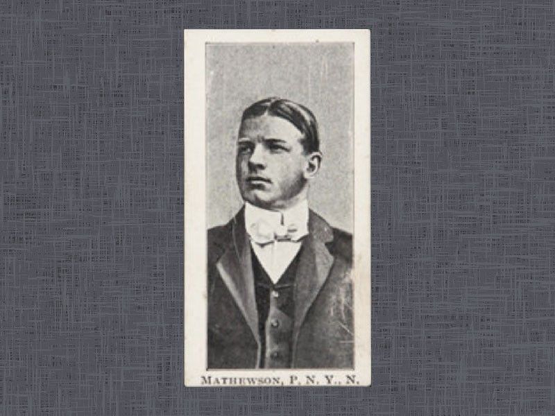 1903 Breisch-Williams E107 Christy Mathewson card