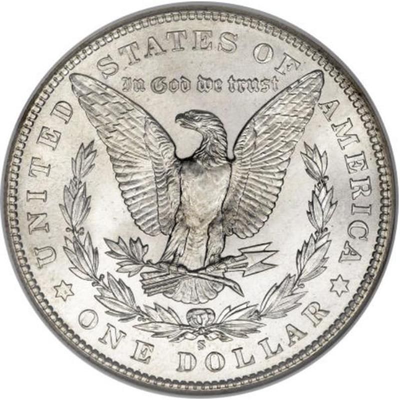 1903-S Morgan Silver Dollar back