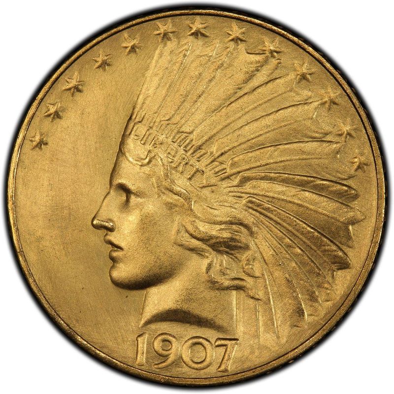 1907 Satin Proof Indian Gold Eagle Coin