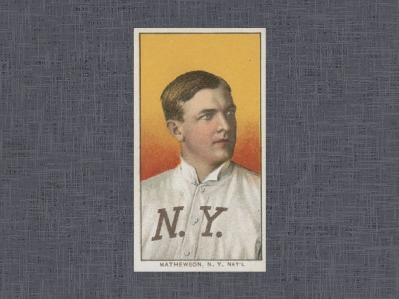 1909 T206 Christy Mathewson card
