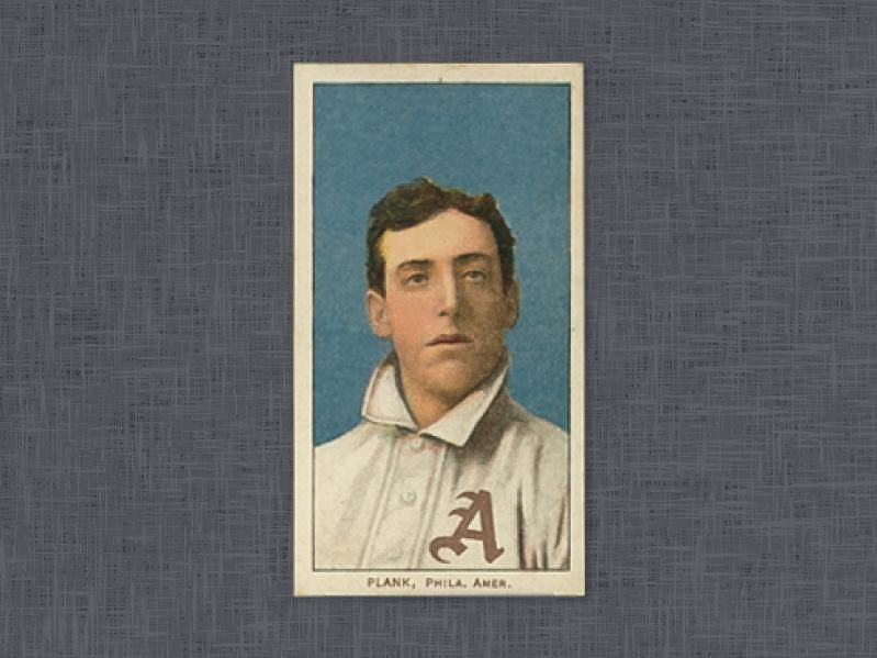 1909 T206 Eddie Plank card