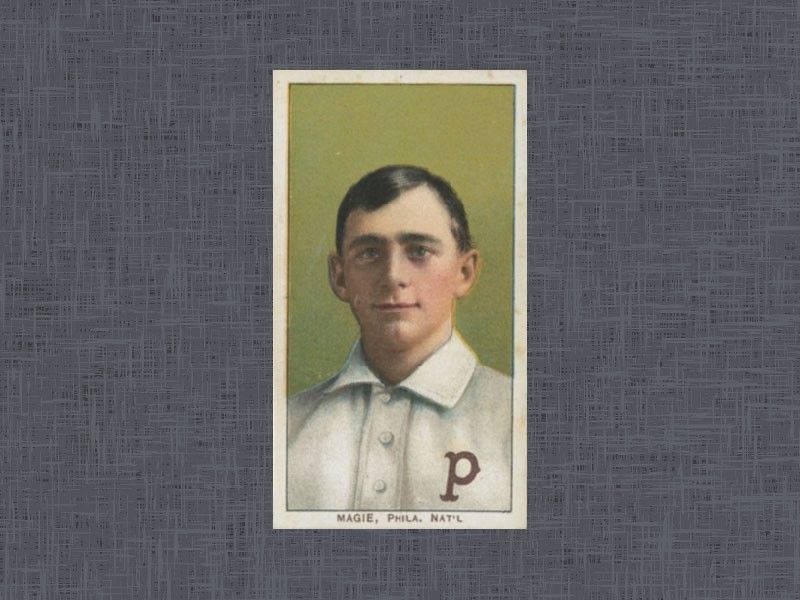 1909 T206 Sherry Magee (Error) card