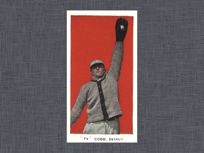 1910 E98 Ty Cobb card