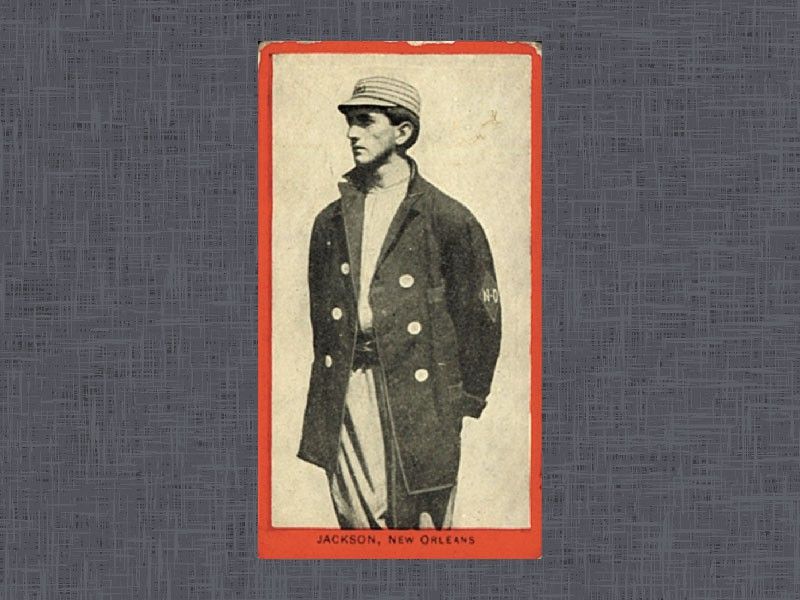 1910 T210 Old Mill Joe Jackson card