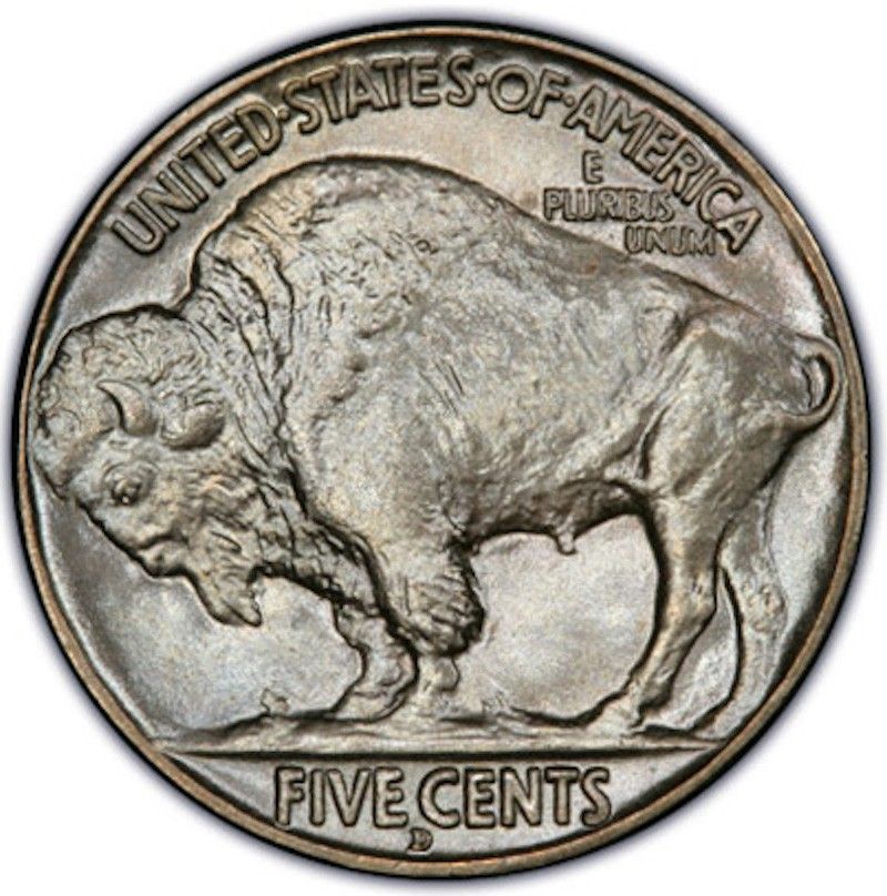 1913-D Buffalo Nickel — Type 2