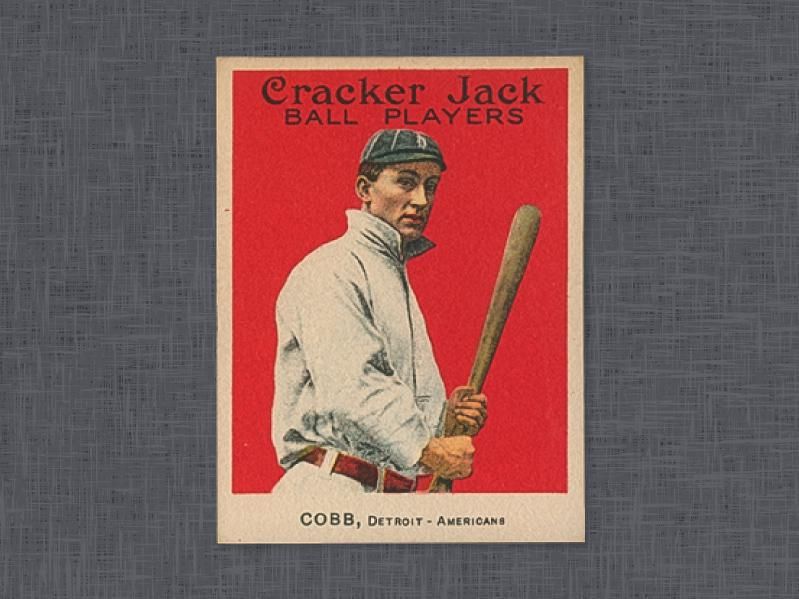 1915 Cracker Jack Ty Cobb card