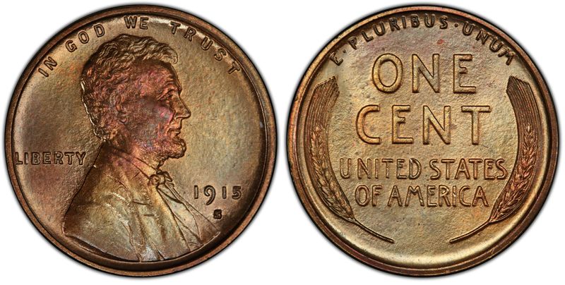 1915 S penny (reddish brown)