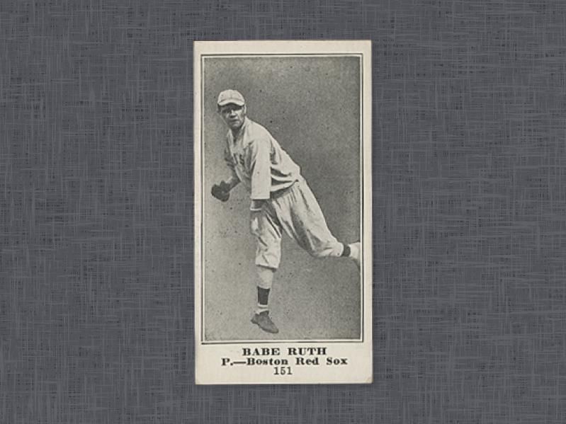 1916 Sporting News Babe Ruth baseball card