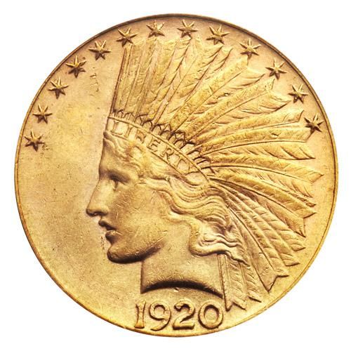 1920 Indian Gold Eagle Coin