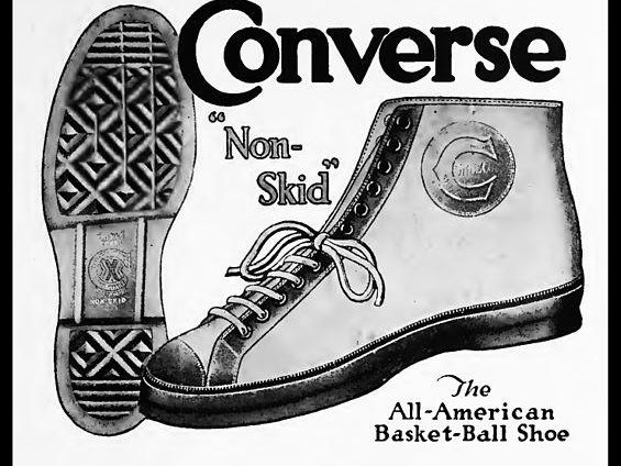 1923 Converse basketball shoe advertisement