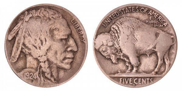 1924 S Buffalo Nickel