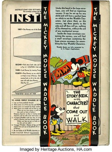 1934 Mickey Mouse Waddle Book