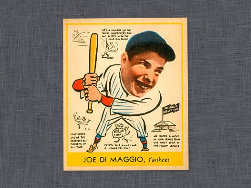 1938 Goudey Joe DiMaggio card