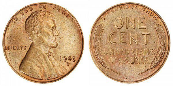 1943-S Bronze penny