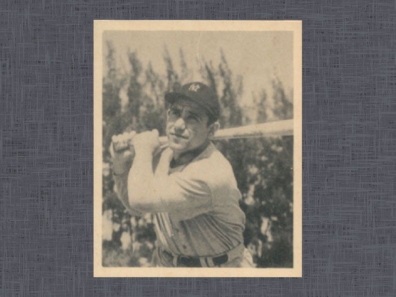 1948 Bowman Yogi Berra card