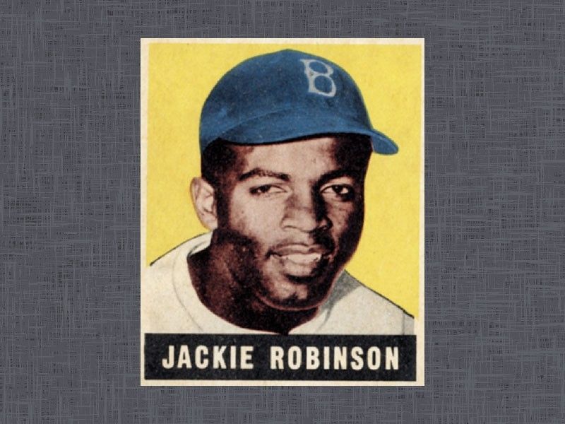 1948 Leaf Jackie Robinson card