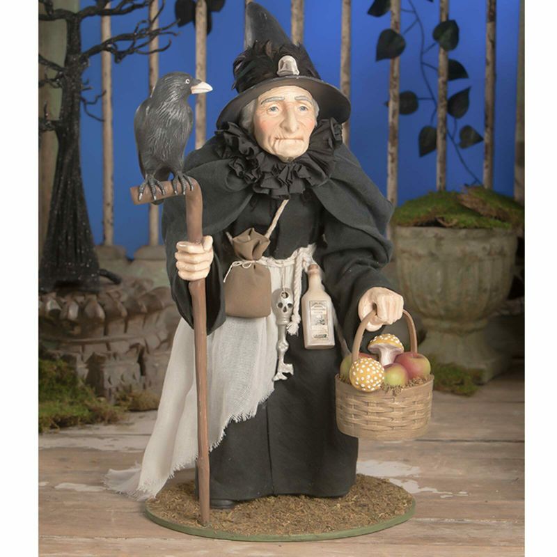 19.5-Inch Bethany Lowe Large Raven Witch