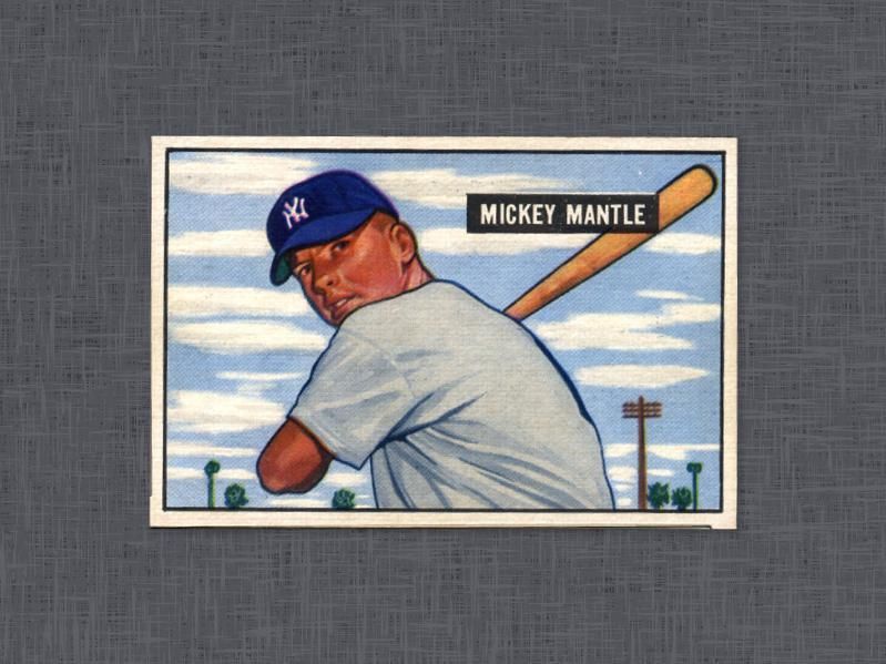 1951 Bowman Mickey Mantle baseball card