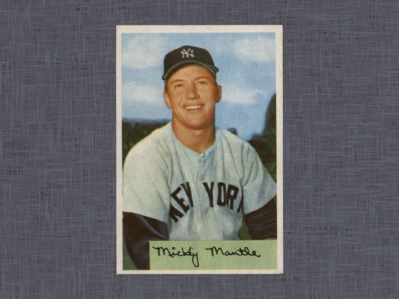 1954 Bowman Mickey Mantle card