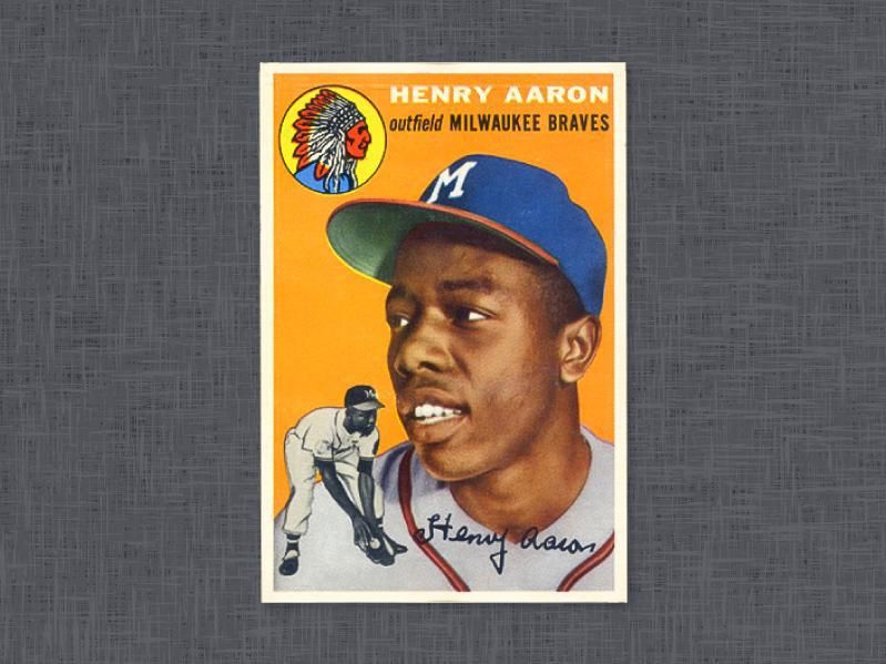 1954 Topps Hank Aaron card