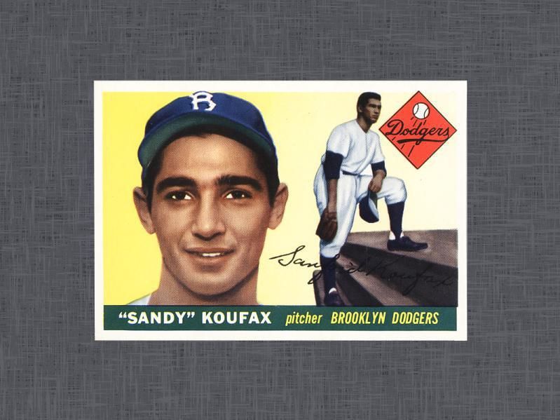 1955 Topps Sandy Koufax card