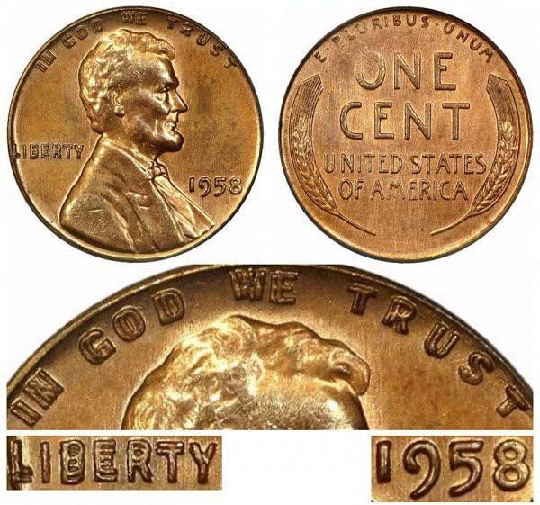 1958 Lincoln Wheat Cent Rare Penny is still in circulation