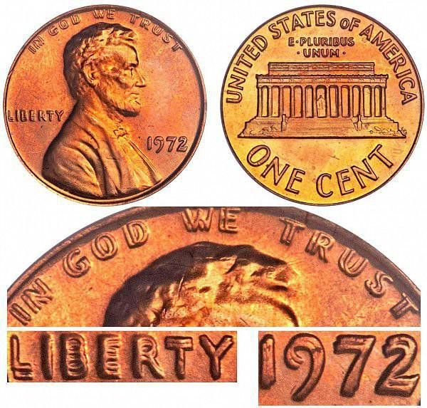 1972 Lincoln Memorial Cent (Doubled Die) is still in circulation