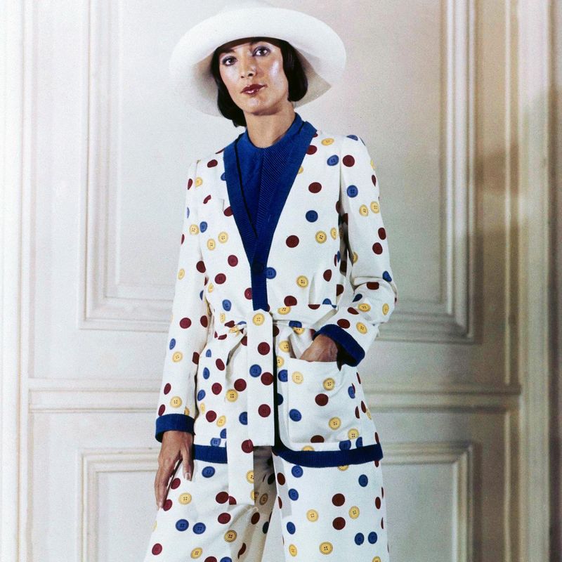 1972 polka dot suit