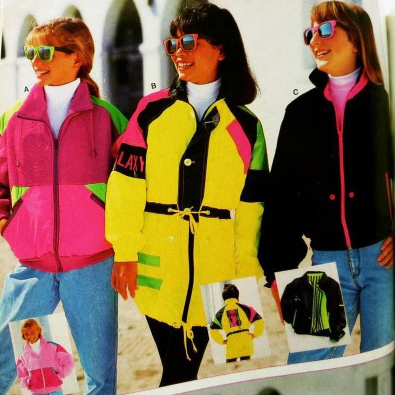 1980s neon clothes
